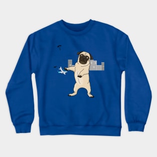 Attack of the Massive Pug!!! Crewneck Sweatshirt